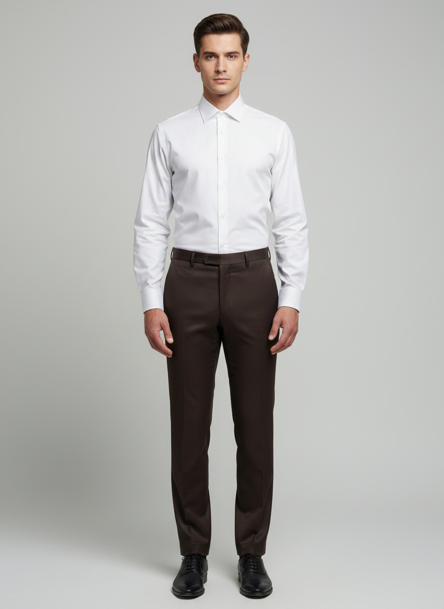 White Formal Shirt with Trouser