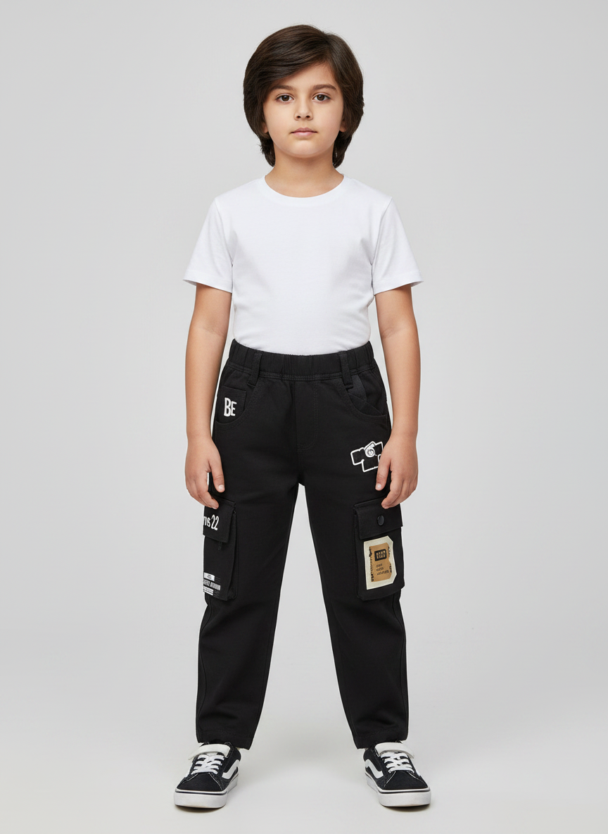Kids' BARWN Cargo Pants with Graphic Details